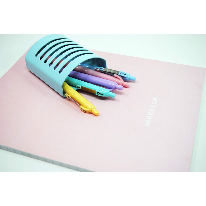 Zebra Pen Z-Grip Pastel Retractable Ballpoint Pen, Assorted Color Barrel,