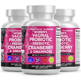 Clean Nutra PH Defend Probiotics for Women Balance with Prebiotics Cranberry Dmannose - Healthy Odor and Tract Support Made in USA Pills Supplement:_3 Bottles