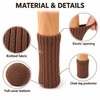 16 Pack Black Chair Leg Socks – Double Thick Knitted