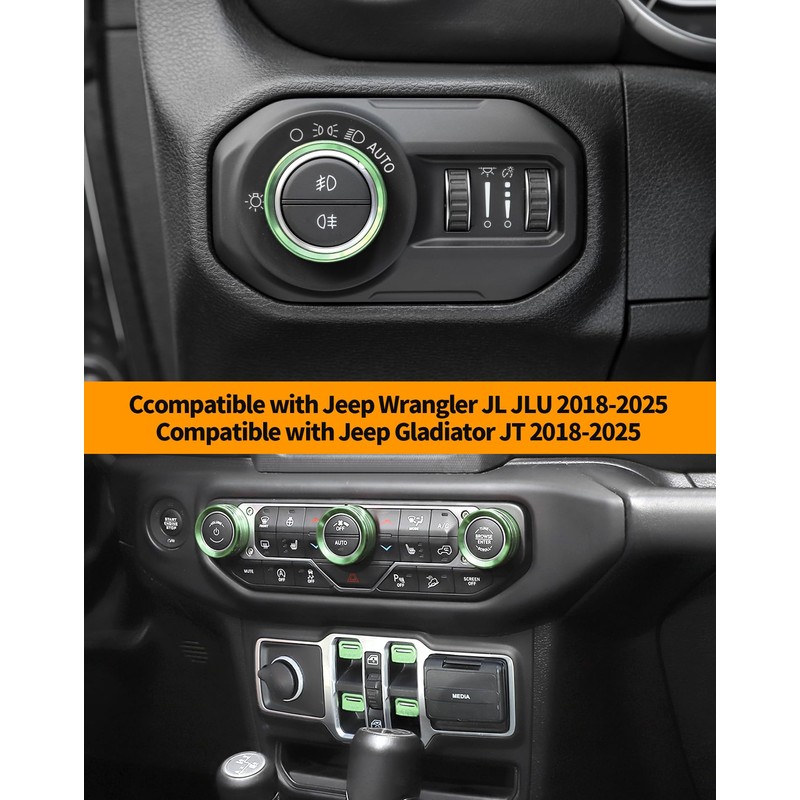 Hoolcar Window Switch Button Cover Volume Radio Air Conditioner Headlight