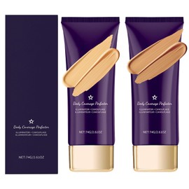 All Over Complexion Perfector, Long-Lasting Body, Coverage Perfector, All-Over Teint Perfektionierer, Wasserfest Bein-Make-up Concealer (Dunkle Hautfarbe + Natürliche Farbe)