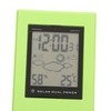 Weather Forcast Clock Solar Battery Powered Square LCD Display Timing
