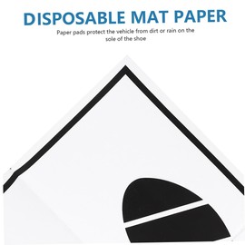 CALLARON 60Pcs Disposable Car Foot Mats Paper Car Foot Mats Disposable Floor Foot Mat Paper Car Foot Pad Portable Paper Floor Mats Universal Car Floor Mats for Automotive Truck SUV 50 x 38cm