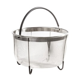 Prepmen Instant Pot Accessories Steamer Mesh Basket Stainless steel Good for cooking, boiling and frying Eggs, Vagetables and pasta, Fits a 8 quart pressure cooker (8QT)