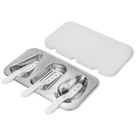 Adorila Stainless Steel Popsicle Molds for Kids, Homemade Ice Cream Molds Set, Reusable Ice Pop Maker with Lid and Sticks