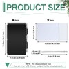 Zonon 6 Pieces Metal Pocket Notebook Aluminum Notepad with Pen