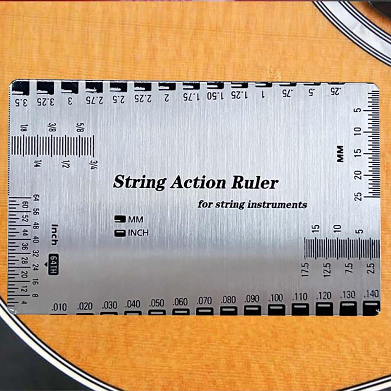 Ryaupy Durable String Action Guide Ruler, Measuring Gauge for Luthier