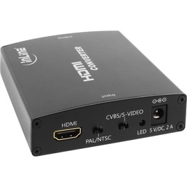 InLine 65006 Konverter HDMI zu Composite/S-Video, mit Audio, Eingang HDMI, Ausgang: Cinch, S-Video und Audio Cinch