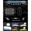 BraveWAY 5x7IN Square LED Driving Lights - 125W 19800LM with