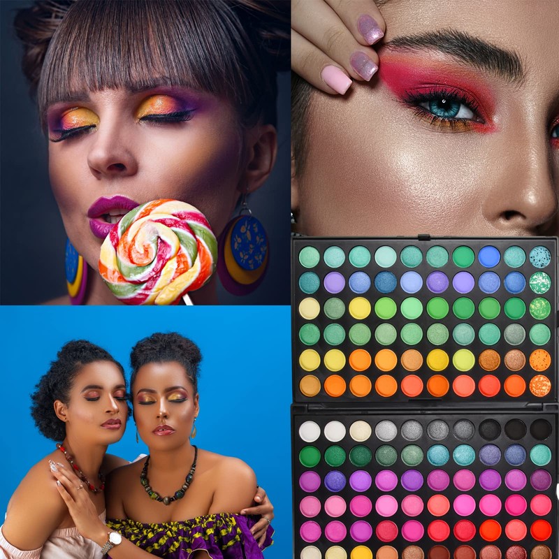 Eyeshadow Palette, Colourful 120 Colours Eyeshadow Make Up Kit Set,