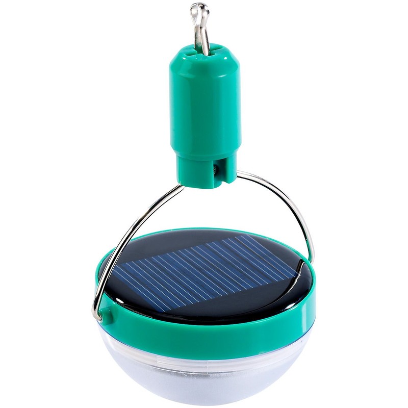 Lunartec Camping Solar Light: Mini LED Solar Camping Light, 600