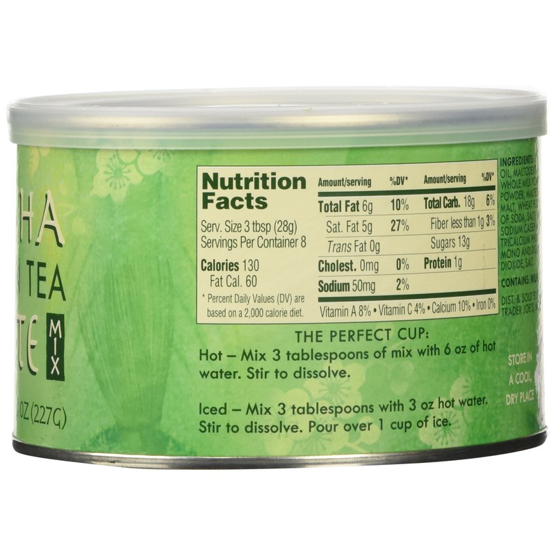 Trader Joe's Matcha Green Tea Latte Mix, 8 ounces