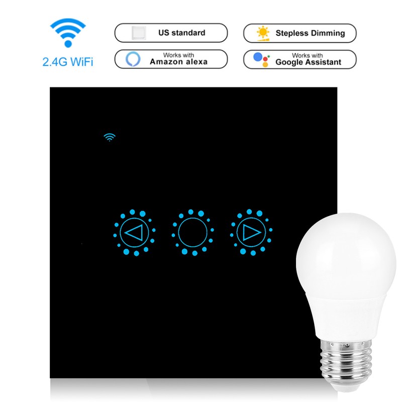 LED Intelligent Touch Timing Switch Wifi Dimming Remote Control Smart