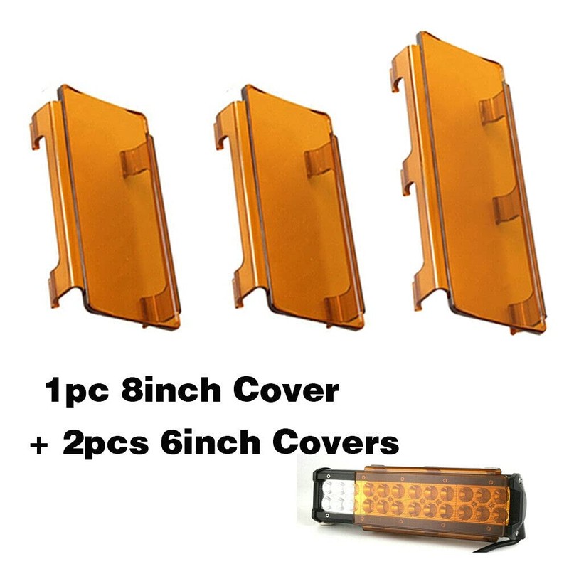 20 Inch Amber Snap on Lens Cover 6 Inch +