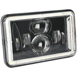BraveWAY 4PCS 4X6" LED Headlights DOT Approved with High Low Beam H4651 H4652 H4656 H4666