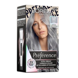 L'Oreal Paris Preference Vivids Permanent Hair Colour 10.112 Soho (Silver Grey)