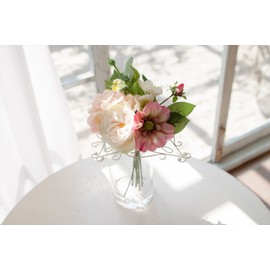 Poppy Artificial Flowers Mini Rose Bundle Red