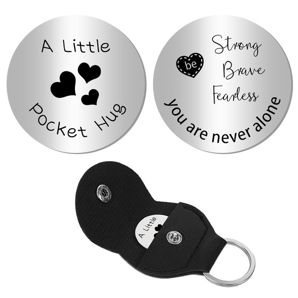 CREATCABIN Small Heart Pocket Hug Token Long Distance Relationship Keepsake