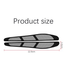 JNNJ Pack of 4 Anti-Scratch Strips for the Bumper, Car Body Anti-Collision Sticker, Universal, Decorative Strips, Edge Protection for Most Cars, Car Door Edge Protection (Grey)