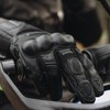 REBELHORN Range Men's Motorcycle Gloves, Goat Leather, Ankle SAS-TEC Protectors,