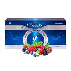 On & ON 9 In 5 ON & ON 9E5 Drink Concentrate Highest ORAC Value Product is an Active formulations of Natural Key Ingredients 30 sachets/Tube in one Box Immunity Boosting