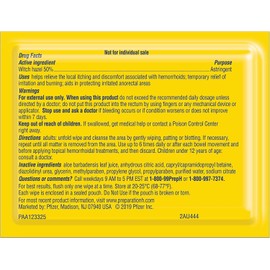 Preparation H Totables Irritation Relief Wipes 10 Each (Pack of 4)