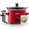 KOOC KOOC Small Slow Cooker, 2 Quart, Free Liners Included