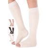 ABSOLUTE SUPPORT Womens Compression Stockings 15-20mmHg for Travel - Sheer