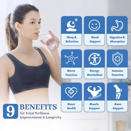 FUNRICH Magnesium 5X 1100mg Supplement – Supports Sleep, Muscle, Heart & Nerve Health, 120 Capsules for Daily Wellness & Recovery