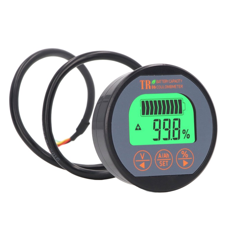 Battery Monitor Waterproof Reverse Connection Protection Battery Voltage Indicator 100V