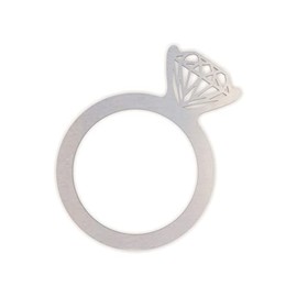 Metal Wall Art, Metal Sign Diamond Wedding Ring, Wall Art, Home Decor, Wall Hanging, Ready to Paint