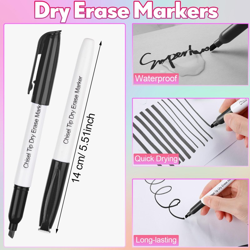 Sepamoon 240 Pack Dry Erase Markers Bulk Chisel Tip Whiteboard