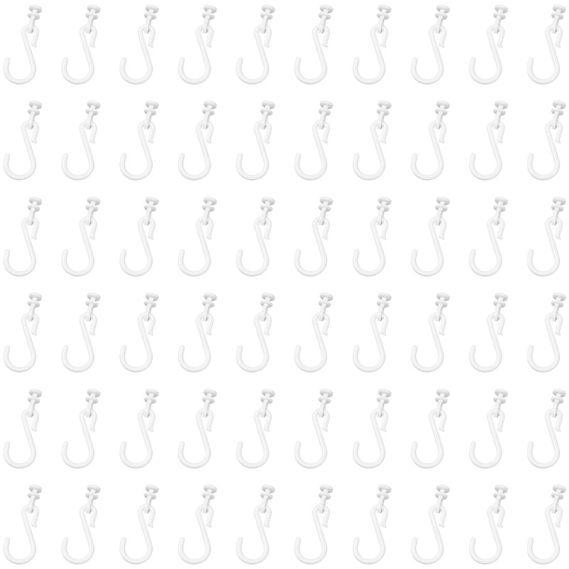 50 Pairs of Curtain Track Roller Hooks – Plastic Curtain
