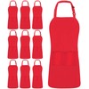 Utopia Kitchen 10 Pack Bib Apron, Unisex Adjustable Aprons with