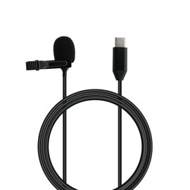 Lavalier Microphone Compatible for DJI Osmo Pocket 3, Insta360 X4 ONE X2 X3 Camera - USB-C Lav Lapel Clip External Mic