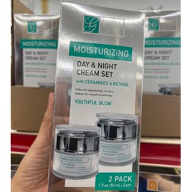 Retinol GLOBAL BEAUTY CARE. MOISTURIZING DAY & NIGHT CREAM SET with CERAMIDES & RETINOL