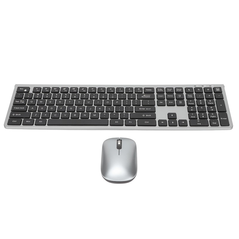 2.4G Wireless Keyboard and Mouse 108 Key Full Size Keyboard