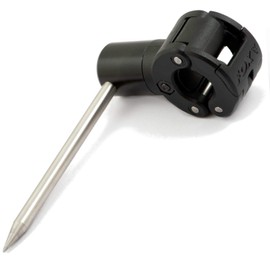 Fox Black Label QR Stabiliser - Attachment for Bank Sticks on Soft Surfaces, Stabiliser for Rod Holder for Carp Fishing, Bank Stick Adapter