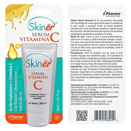 Vitamina C Facial Skinër envase blíster 40 ml. Reduce manchas ligeras y líneas de expresión