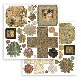 Stamperia International Pop Up Kit-Klimt-Explosion Box, Various, 10x15 cm