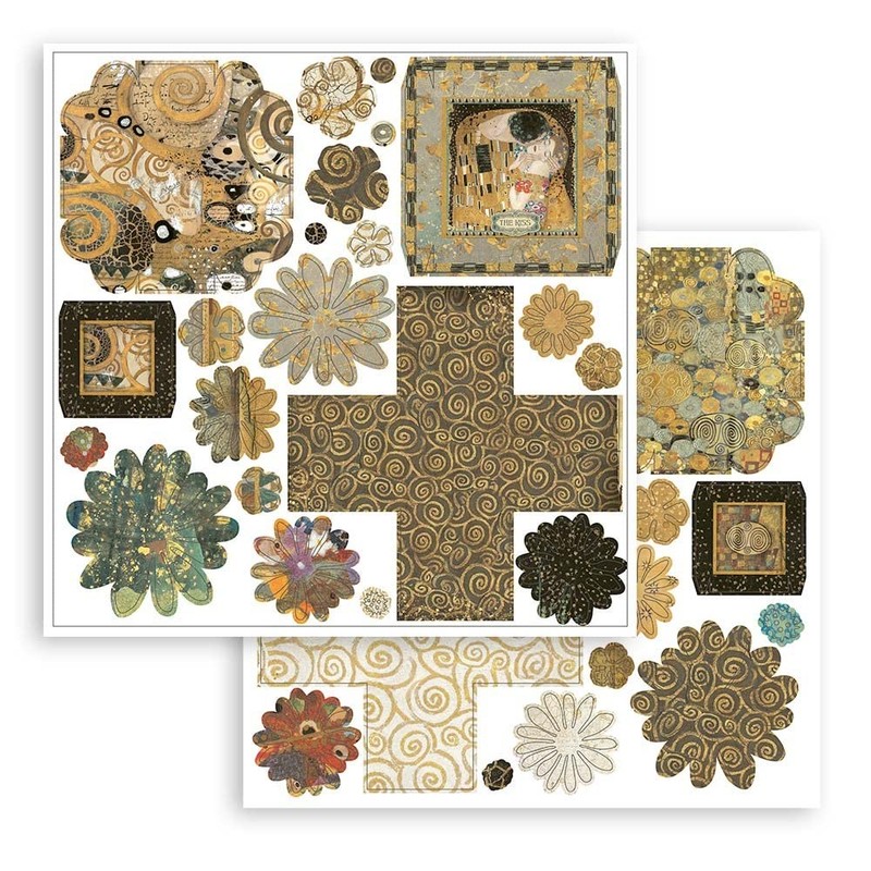 Stamperia International Pop Up Kit-Klimt-Explosion Box, Various, 10x15 cm