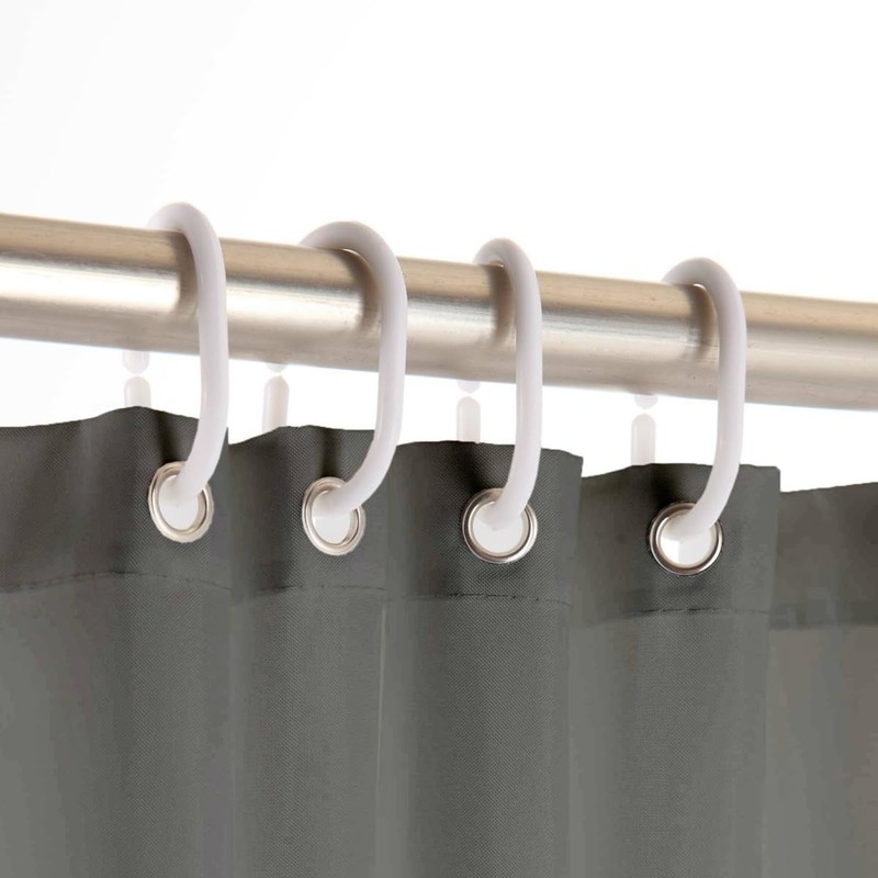 Sanixa U6RD150GR Shower Curtain Anthracite PEVA 180 x 200 cm