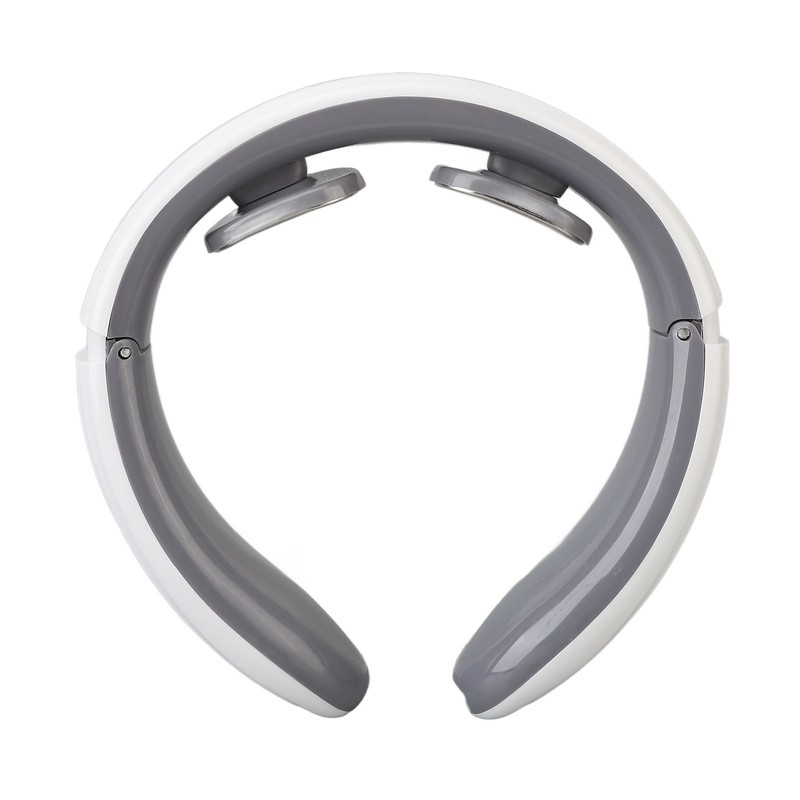 Heated TENS Neck Massager 9 Gears Vibration Rechargeable Electromagnetic Pulse