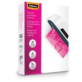 Fellowes 52042 Glossy Pouches - Letter 10 mil 50 pack