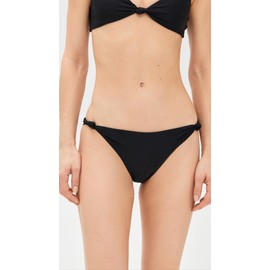 MIKOH Women's Fiore Bikini Bottoms, Noir, Black, XL