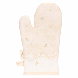 THUN Set of pot holders and pot holders, 100% cotton, Elengance collection, pot holders 17 x 17; glove 18 x 30 cm