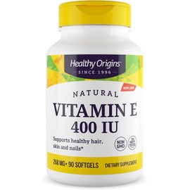 [Japanese Vitamin Supplements] 海外直送品 Healthy Origins Natural Vitamin E, 400iu, 90 Sg