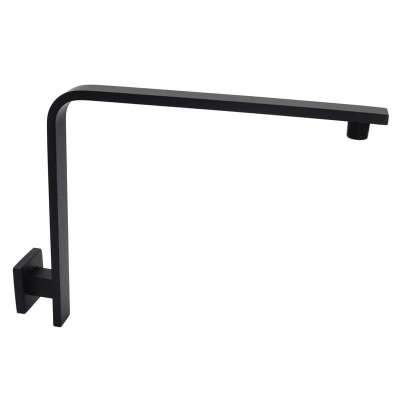 Aquaiaw High Rise Shower Arm and Flange, 10.5 inch, Solid