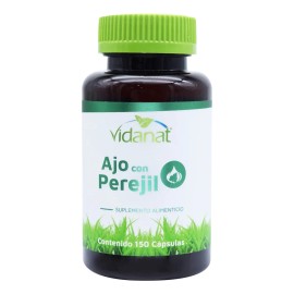 Ajo Con Perejil 150 Cáspsulas Vidanat Sabor Sin sabor