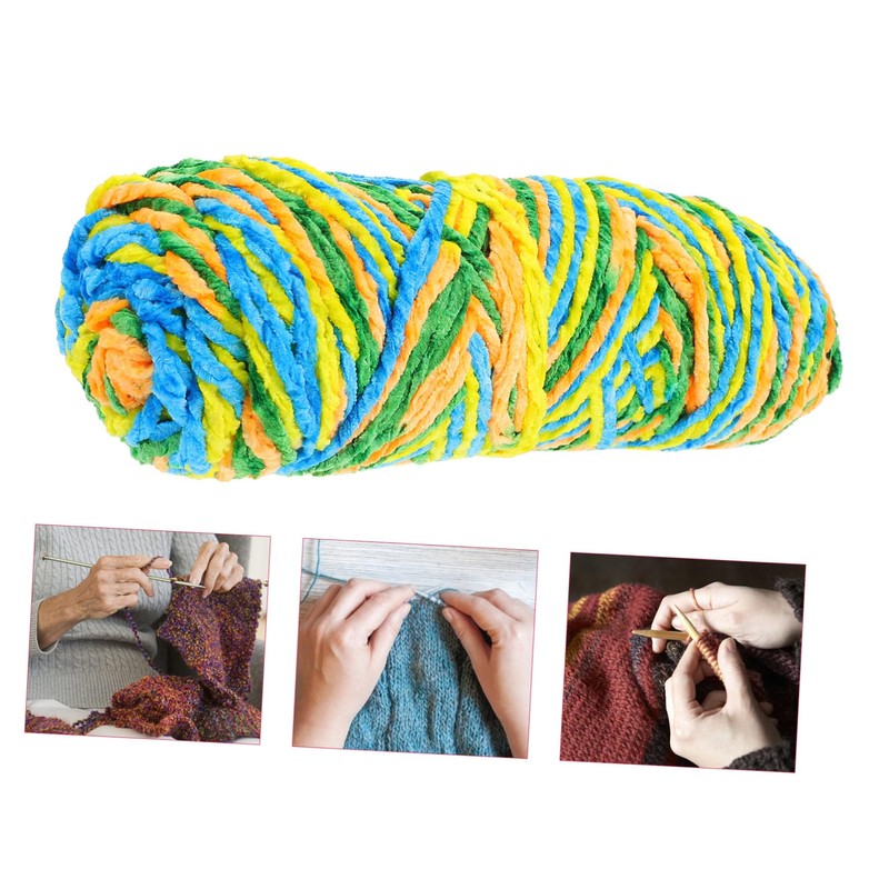 Hohopeti 1PC Woolen Yarn for DIY Knitting Projects Thicken Handcrafts